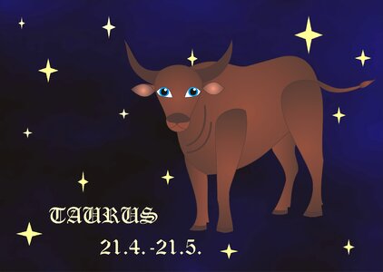 Sign of the zodiac bull Free illustrations. Free illustration for personal and commercial use.