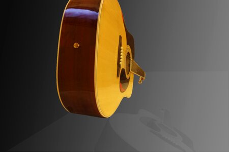 Guitar head music black. Free illustration for personal and commercial use.