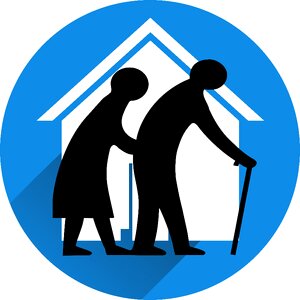 Protect responsibility retirement home. Free illustration for personal and commercial use.