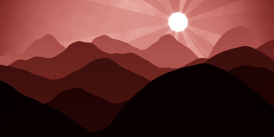 Sunset landscape horizon Free illustrations. Free illustration for personal and commercial use.