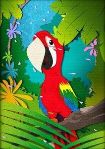 Animals tropical bird colorful. Free illustration for personal and commercial use.
