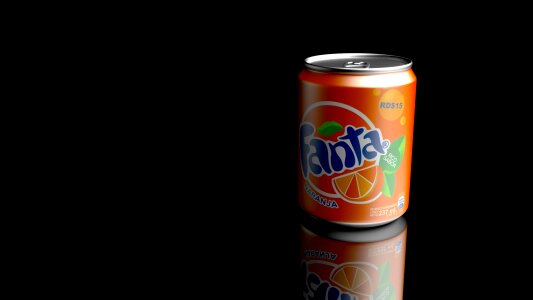 Blender 3d soda. Free illustration for personal and commercial use.