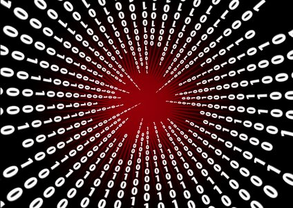 Binary code binary system byte. Free illustration for personal and commercial use.