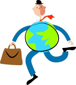 Earth planet business. Free illustration for personal and commercial use.