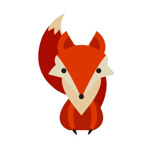 Autumn red fox vulpes vulpes. Free illustration for personal and commercial use.