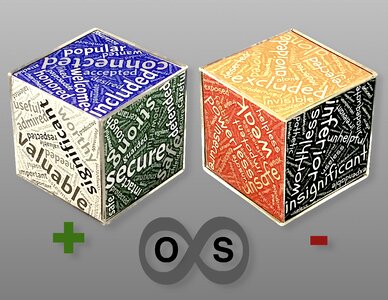 Binary operating system cubes. Free illustration for personal and commercial use.