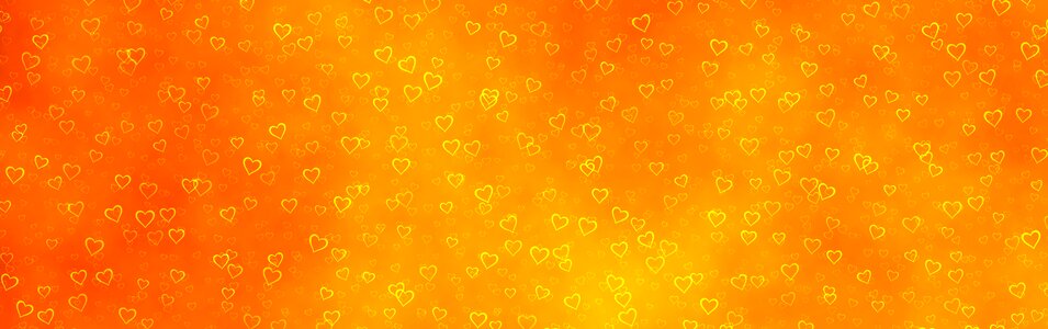 Love orange love orange heart. Free illustration for personal and commercial use.