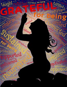 Thankful appreciation gratitude. Free illustration for personal and commercial use.