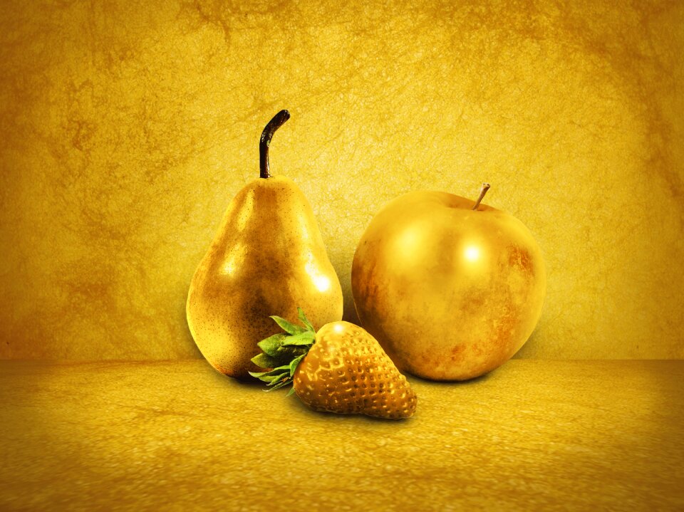 Gold background fruit golden background screen - Free Stock