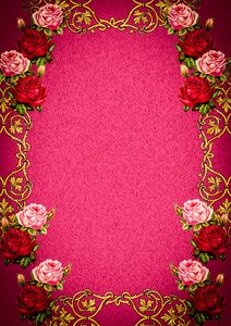 Flower floral roses. Free illustration for personal and commercial use.