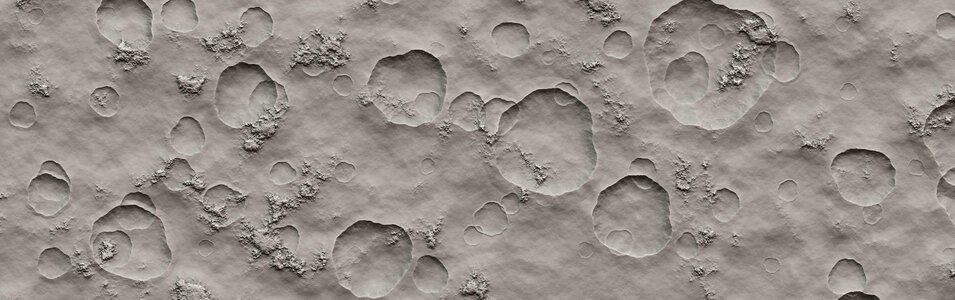 Crater gray moon gray banner. Free illustration for personal and commercial use.