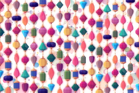 Jewels string decorative. Free illustration for personal and commercial use.