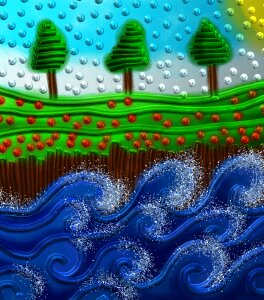 Nature outdoors sea. Free illustration for personal and commercial use.