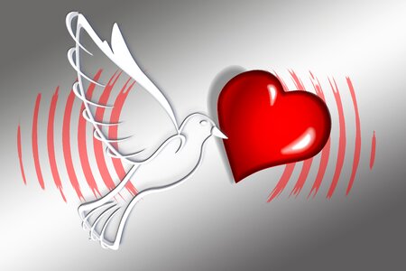 Heart affection harmony. Free illustration for personal and commercial use.