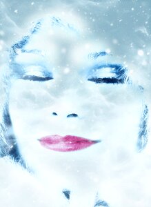 Beautiful winter blizzard. Free illustration for personal and commercial use.