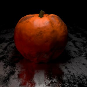 Blender 3d halloween pumpkin. Free illustration for personal and commercial use.
