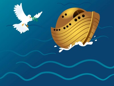 Religious faith noahs ark. Free illustration for personal and commercial use.