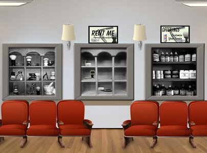 Hair business room. Free illustration for personal and commercial use.
