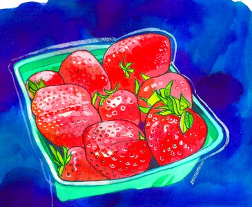 Fresh juicy produce. Free illustration for personal and commercial use.