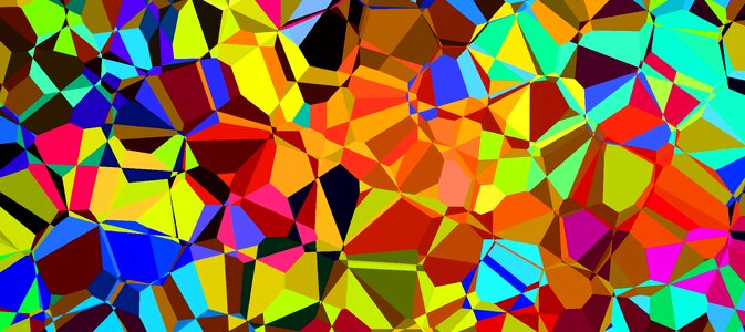 Chromatic rainbow low-poly. Free illustration for personal and commercial use.