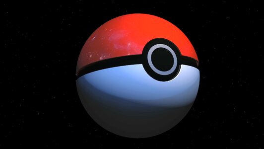 Space pokemon go virtual. Free illustration for personal and commercial use.