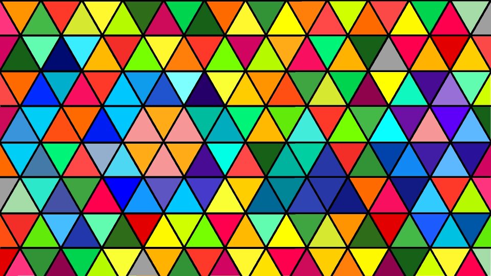 Triangle geometric colors. Free illustration for personal and commercial use.