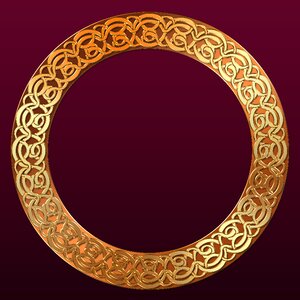 Design ornament round frame. Free illustration for personal and commercial use.