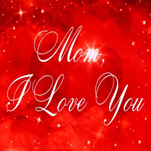 Gratitude heart about love for mother's day. Free illustration for personal and commercial use.