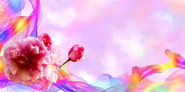 Spring flower background. Free illustration for personal and commercial use.