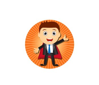 Cartoon character effort. Free illustration for personal and commercial use.