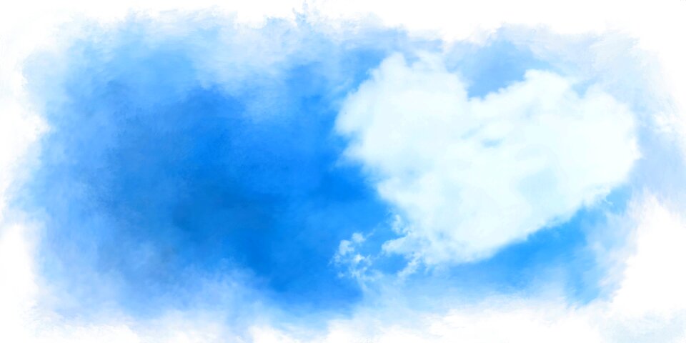 Romance sky affection. Free illustration for personal and commercial use.