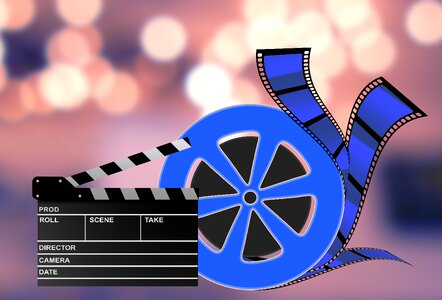 Film cinema entertainment. Free illustration for personal and commercial use.