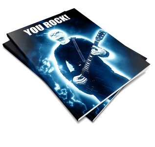 Magazine rock music sound. Free illustration for personal and commercial use.