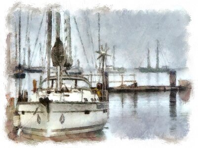 Harbour torbay town. Free illustration for personal and commercial use.