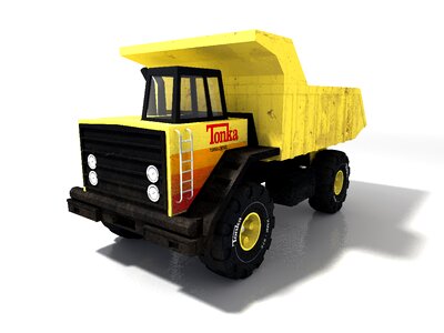 Truck truck 3d vehicle. Free illustration for personal and commercial use.