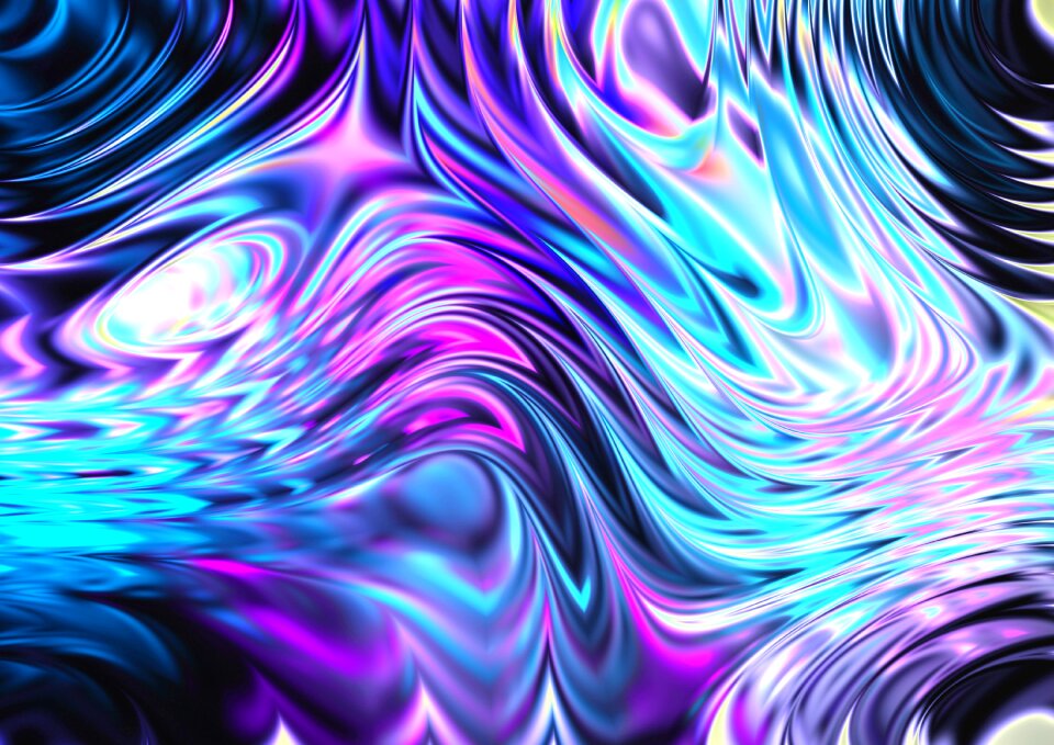 Glow waves light. Free illustration for personal and commercial use.