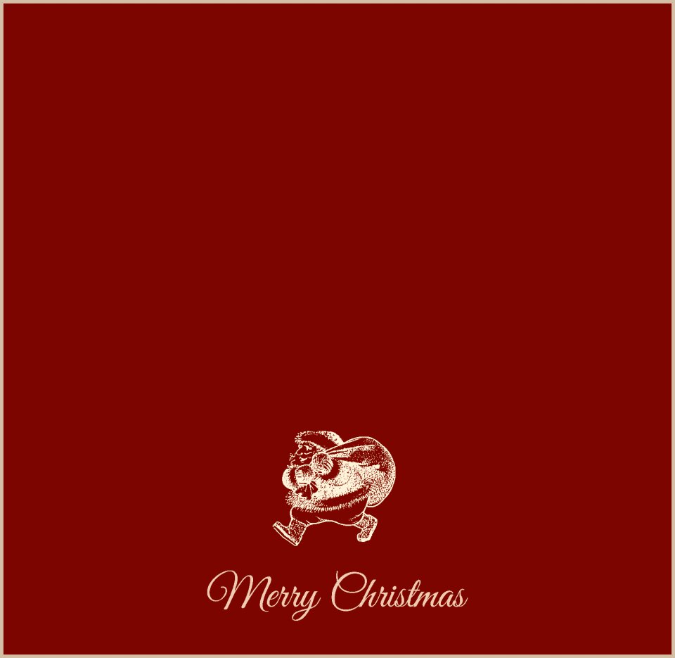 Christmas motif santa claus merry christmas. Free illustration for personal and commercial use.