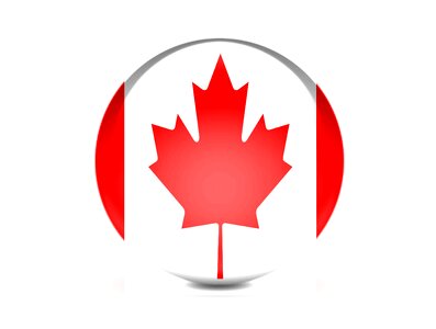 Canada flag symbol canadian. Free illustration for personal and commercial use.