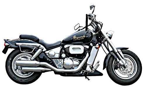 Sports vehicle chrome. Free illustration for personal and commercial use.