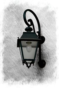 Electricity lantern lighting. Free illustration for personal and commercial use.