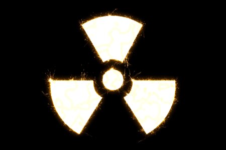 Toxic hazard radioactive. Free illustration for personal and commercial use.