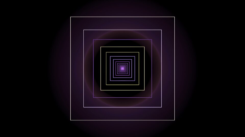 Purple geometric fractal art. Free illustration for personal and commercial use.