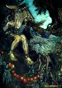 Shakespeare midsummer nights dream arthur rackham. Free illustration for personal and commercial use.