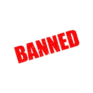 Ban prohibited protection. Free illustration for personal and commercial use.