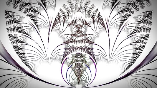 White background texture fractal art. Free illustration for personal and commercial use.