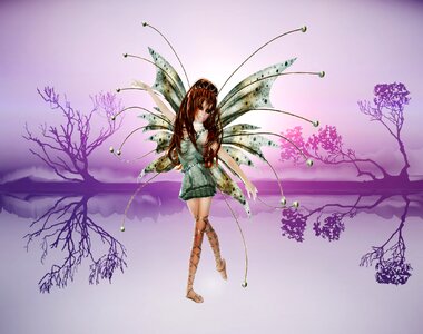 Magic female femininity. Free illustration for personal and commercial use.