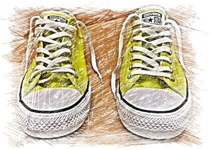 Colorful sports shoes Free illustrations. Free illustration for personal and commercial use.