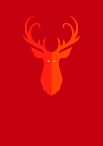 Design deer animal. Free illustration for personal and commercial use.