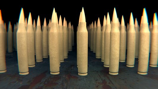 Duty military ammunition. Free illustration for personal and commercial use.