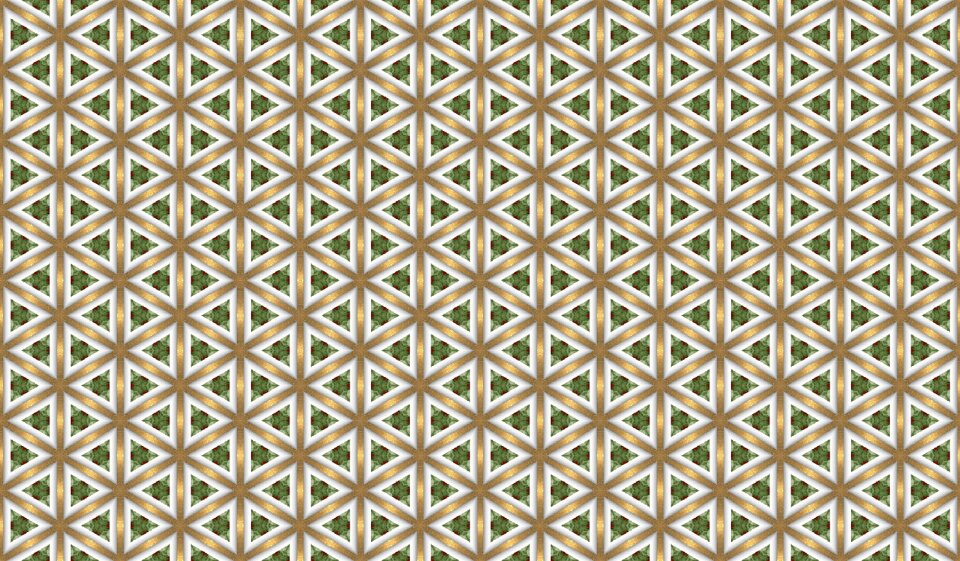 Lattice triangle golden. Free illustration for personal and commercial use.